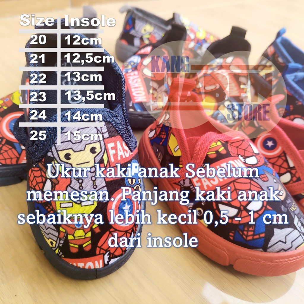 Sepatu Anak Bayi Cowok Doodle Karakter Super Hero Keren dan Lucu BX1013E