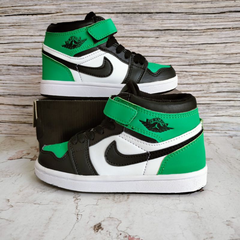 SEPATU ANAK JORDAN GREEN PREMIUM HIGH QUALITY SEPATU ANAK JORDAN HIJAU