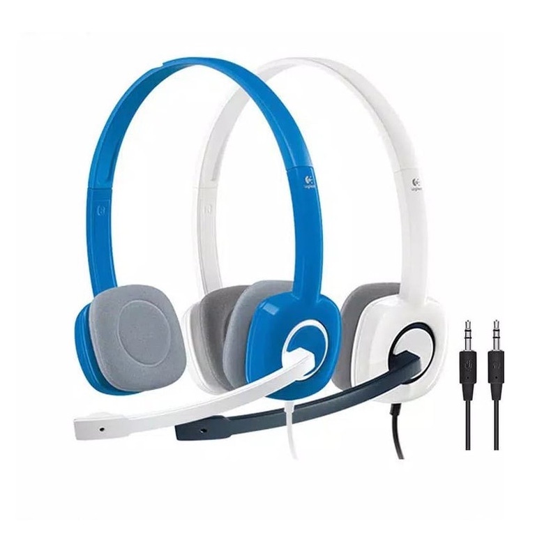 Logitech H150 Stereo Headset Mikrofon Dual Plug Original Resmi