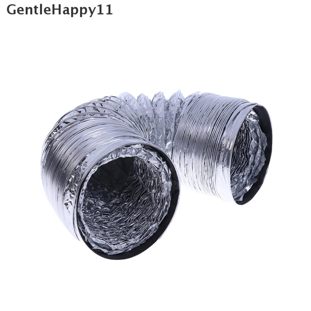 Gentlehappy Pipa Ventilasi Udara Flexible Bahan Aluminum Ukuran 4 &quot;Panjang 1.5M