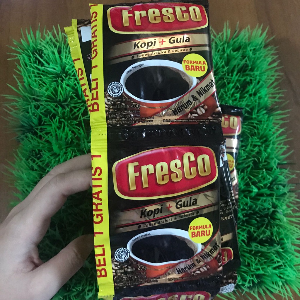 

1 RENTENG 1 RENCENG FRESCO KOPI+GULA ISI 20 PCS