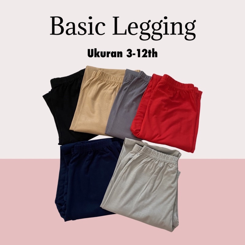 Legging Anak Basic Legging Anak Legging Remaja