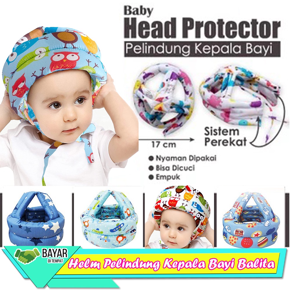 Topi Helm Pelindung Kepala Bayi Anti Bentur Lucu Baby Head Protector Safety Helm Pelindung Kepala Bayi Topi Anak | 6 Bulan-3 Tahun-Vegasus