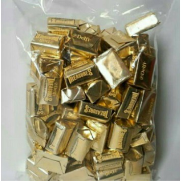 

Coklat Delfi Treasure Golden Almond kiloan isi 96pcs