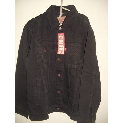 Jaket Jeans Denim Coklat Tua Pria