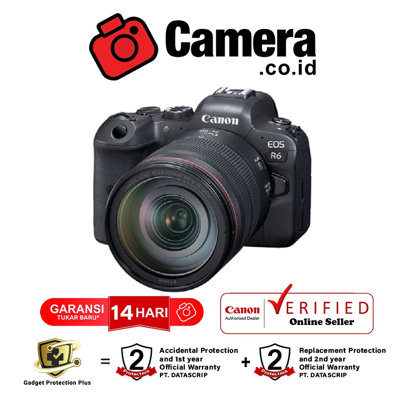 Jual CANON EOS R6 Kit 24105mm f/4 L IS USM Kamera mirrorless