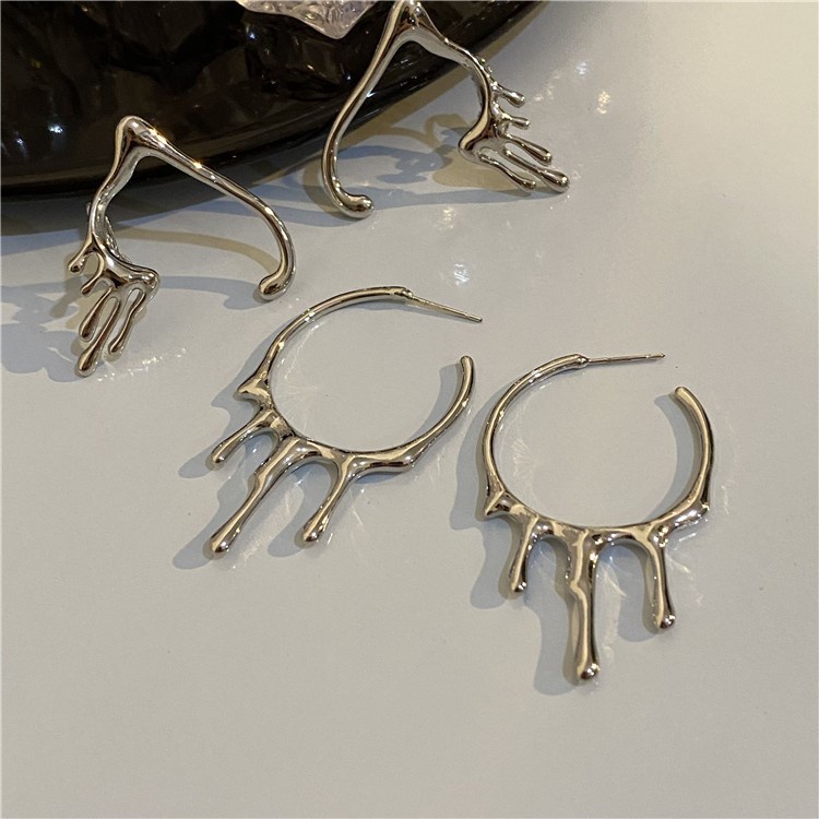 Anting Drop Bahan Logam Untuk Aksesoris