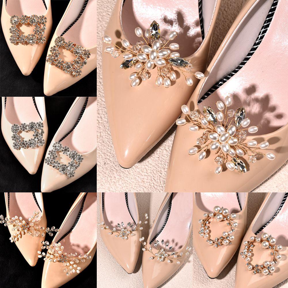 1pasang Dekorasi Sepatu Pernikahan Wanita Aksesoris Pengantin Wanita Bros Charm Gesper