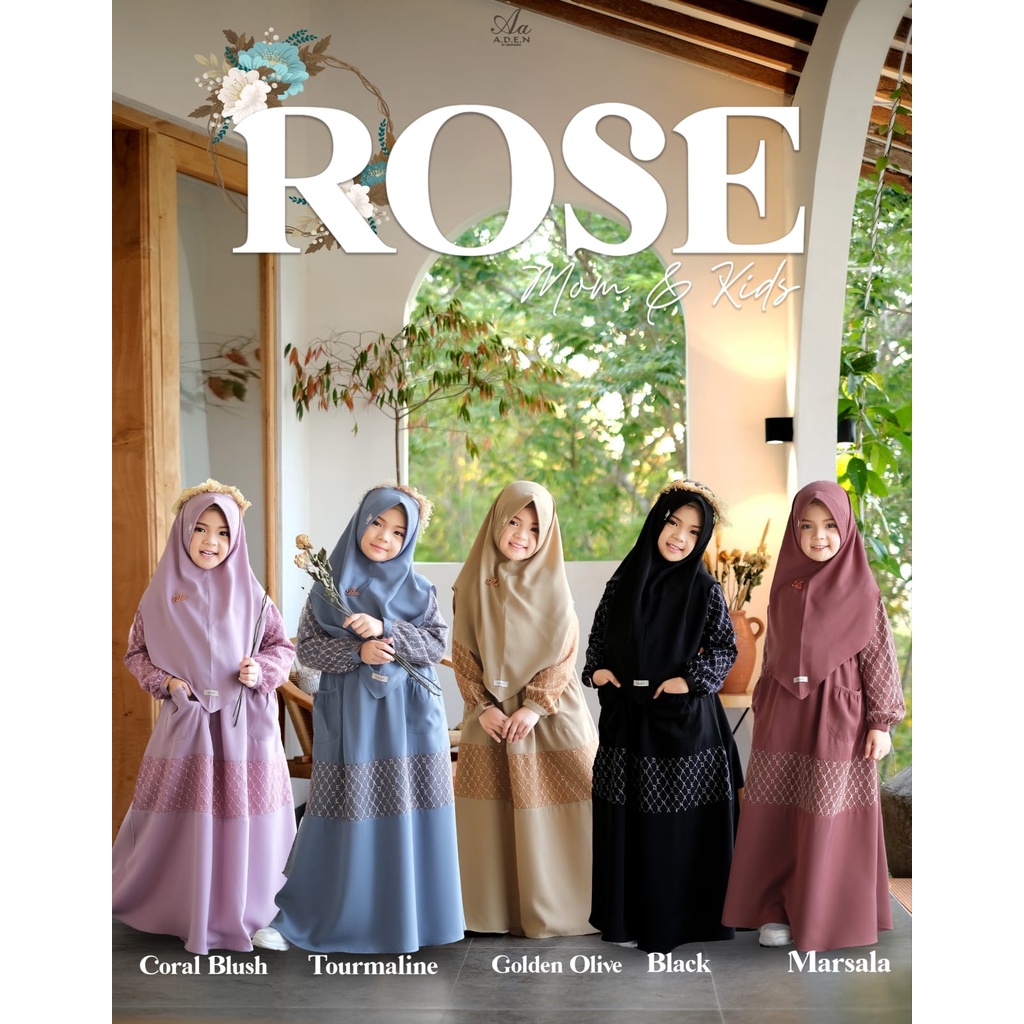 Gamis Rose Series Kids by Aden Hijab