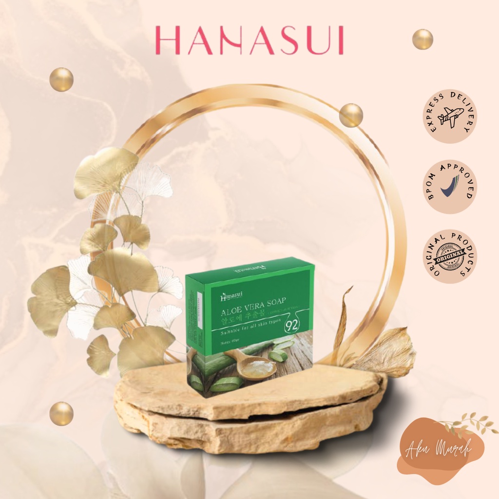 ✨ AKU MURAH ✨Hanasui Aloe Vera Soap / 60gr