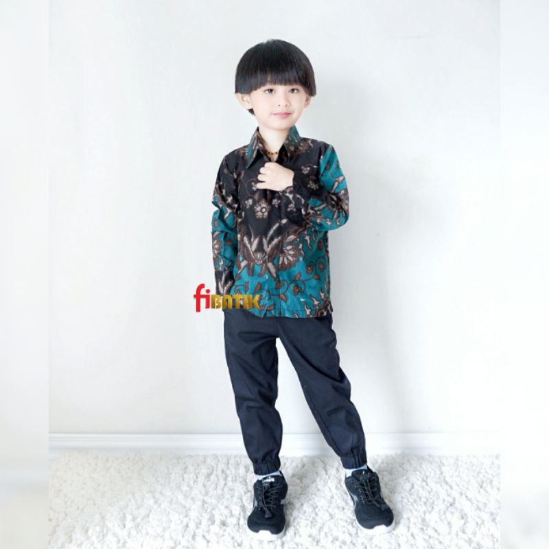 Kemeja Batik Anak - batik anak - baju batik anak laki laki umur 2-12 tahun hem batik anak