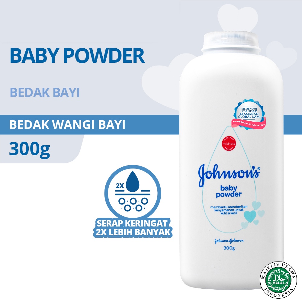 Johnsons Powder Active Fresh / Blossoms / Bedtime/ Milk Rice  / White 300gr + Bubble Wrap / Toko Makmur Online