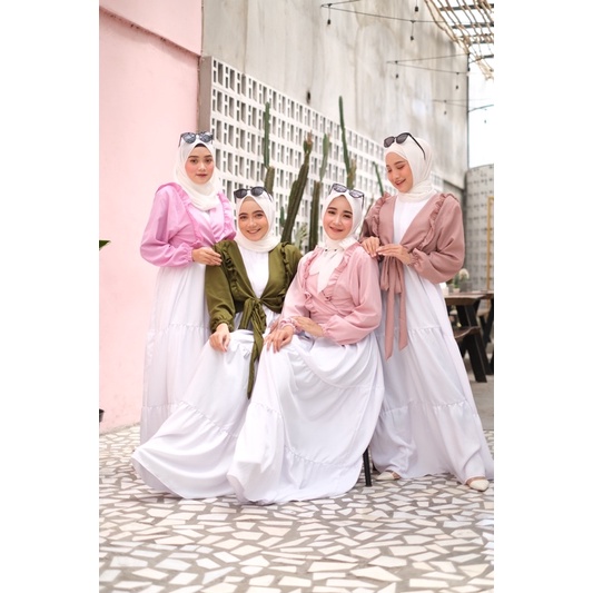 DRESS SET OUTER DRESS TERBARU DRESS KEKINIAN