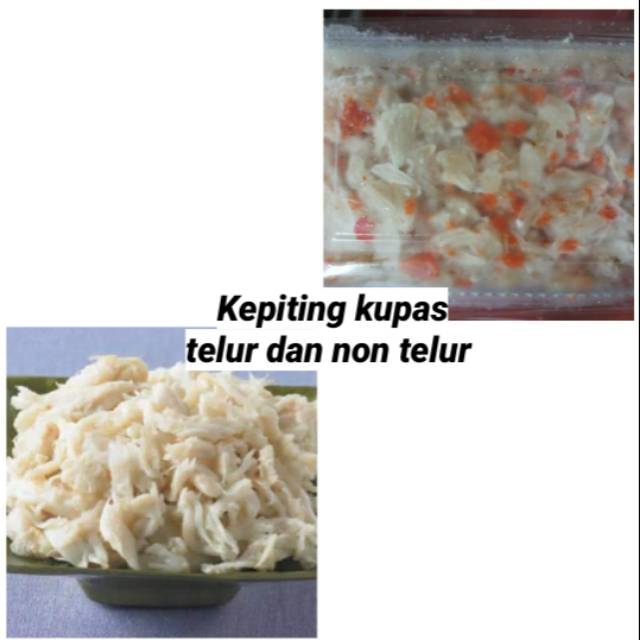 

KEPITING KUPAS DAGING + TELUR 500GR