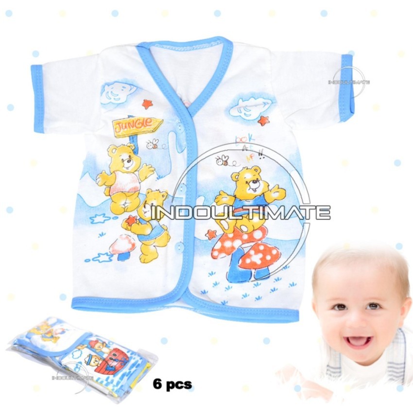 Pakaian Bayi Motif 6pcs / Perlengkapan Bayi / Baju Bayi laki laki perempuan / kaos bayi BCS-61