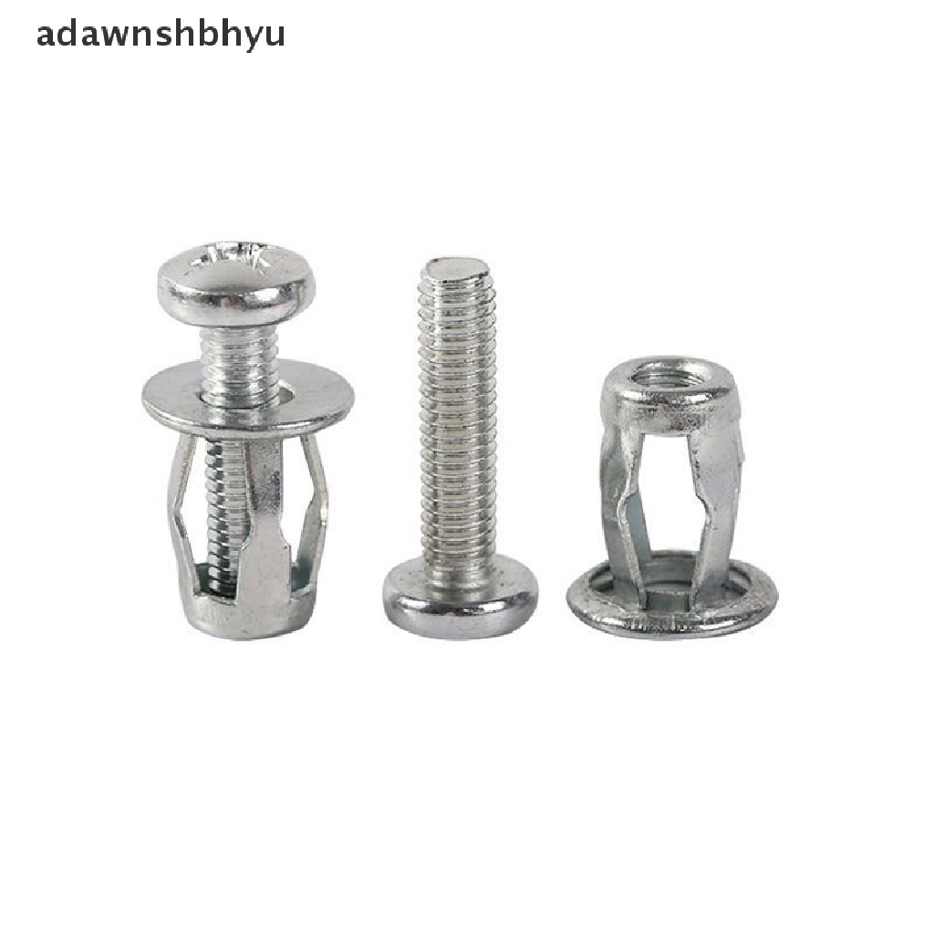 Adawnshbhyu 10pcs M5/M6 Jack Nuts Sekrup Mur Kelopak Sekrup Logam Mobil Untuk Kulit Besi Dinding Hollow