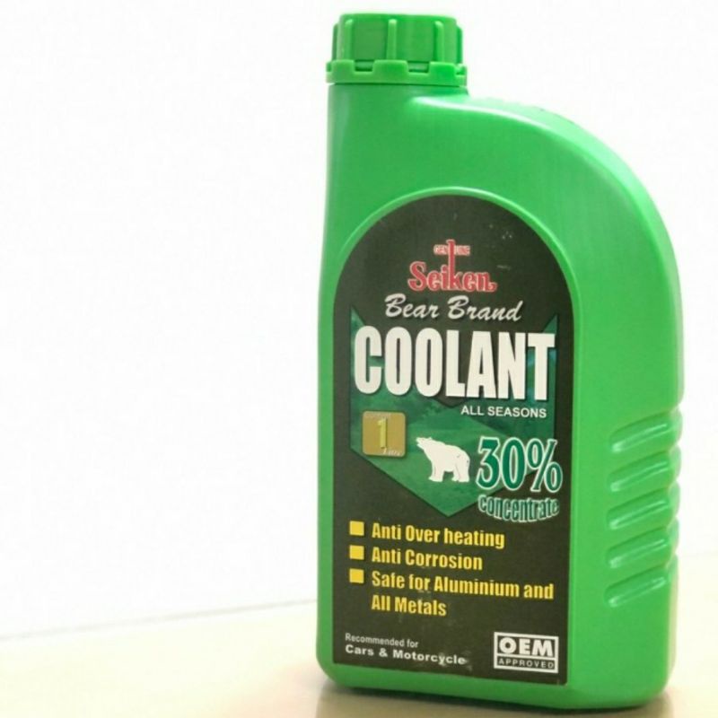 Jual Air Radiator Coolant SEIKEN 30% Concentrate Hijau/Green (1 Liter ...