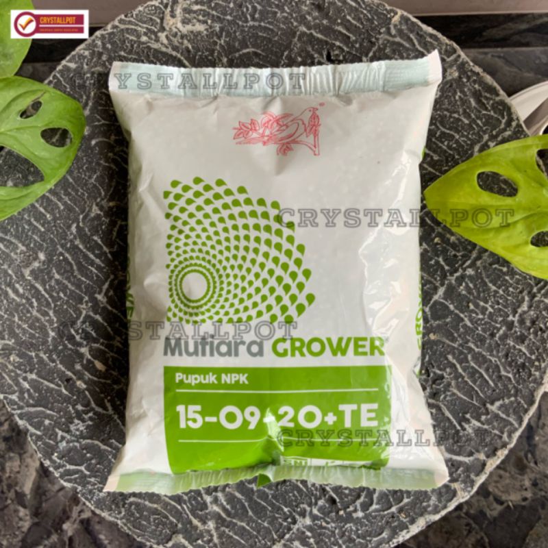 PUPUK MEROKE NPK MUTIARA GROWER 15-09-20+TE KEMASAN PABRIK 1 KG GROWER