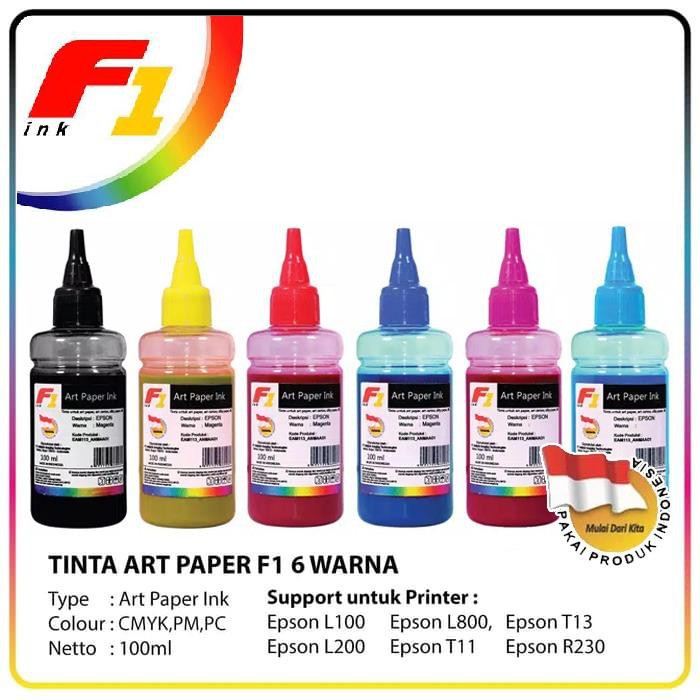 Jual Tinta Art Paper 100ml Set 6 Warna L120 L200 L310 L360 L365 L380 L365 L1300 Dll Shopee 4240