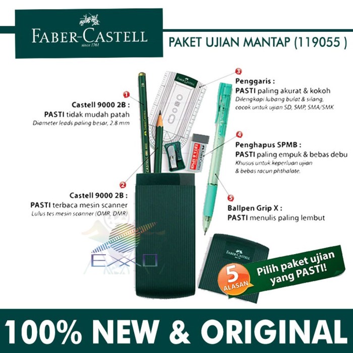 

Promo Bulan Ini Faber Castell Paket Ujian Standar / Paket Belajar Online Alat Tulis Limited
