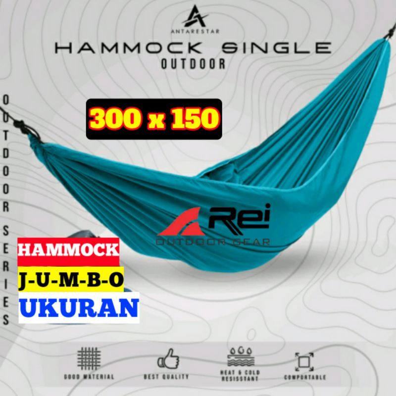 hammock 3 meter. cod makassar. ayunan single. ayunan hammock. hammock. hammock murah. hammock tebal.