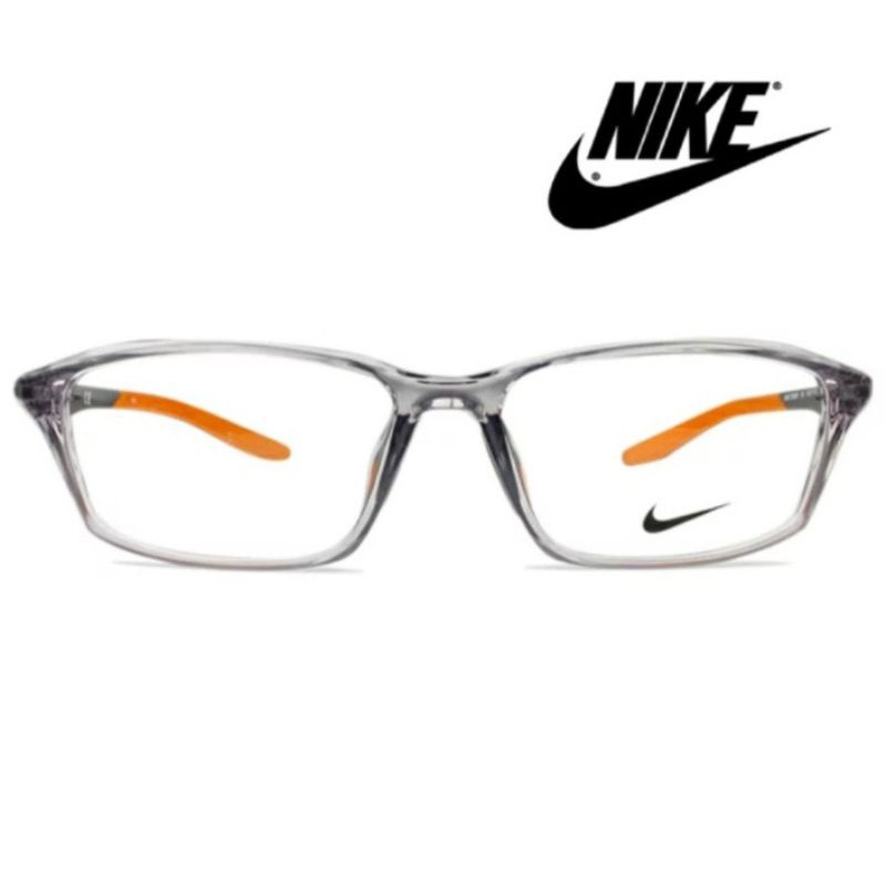Kacamata Frame Pria Sporty Nike NK7262AF Col.301 Grey- ORIGINAL