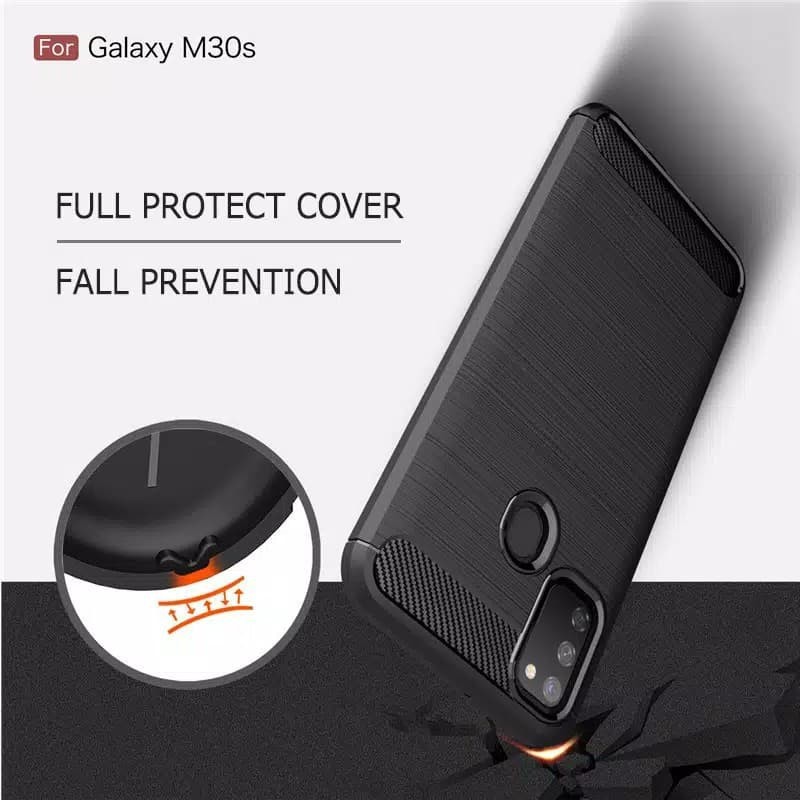 SAMSUNG M21 M31 M30S Silicon Carbon Slim Fit Soft Case Premium