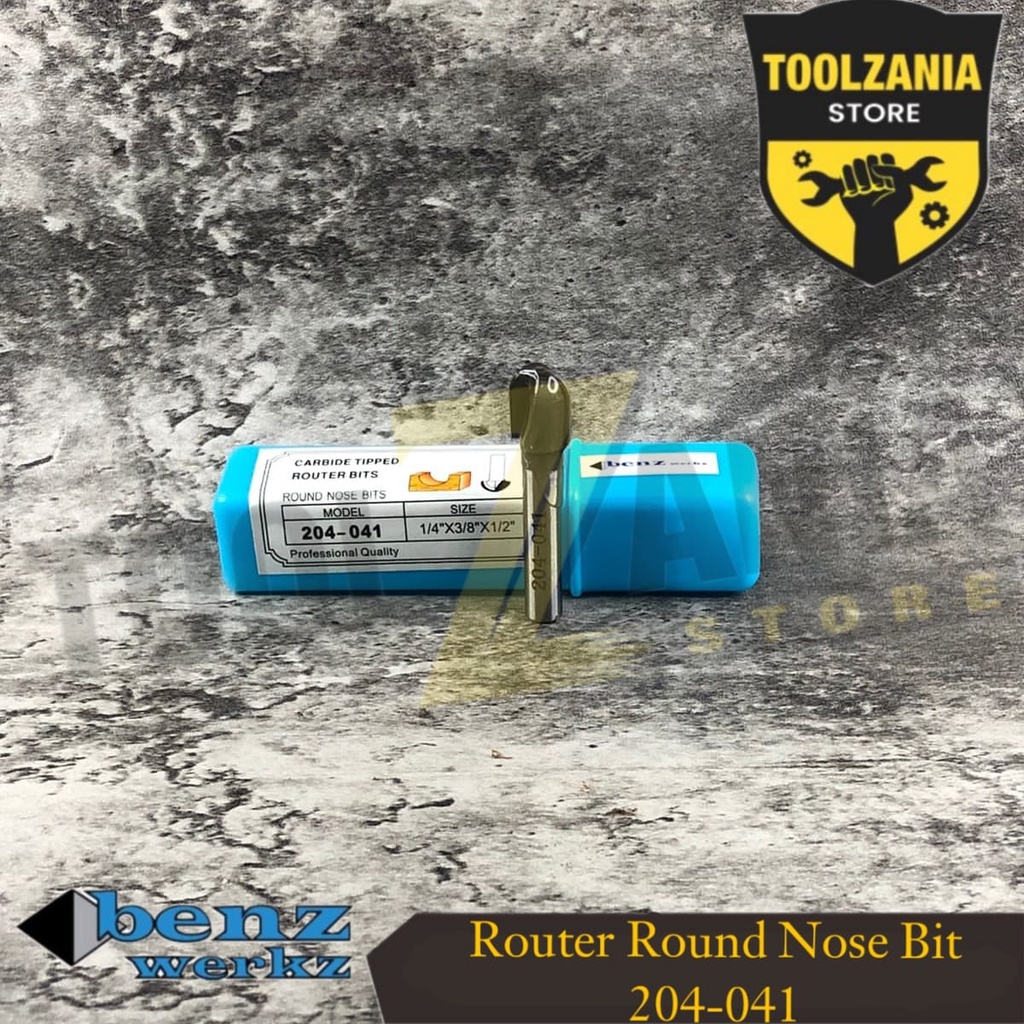 Mata profil / router round nose bit 9,5 mm x 1/4" benz werkz ( 204-041 )