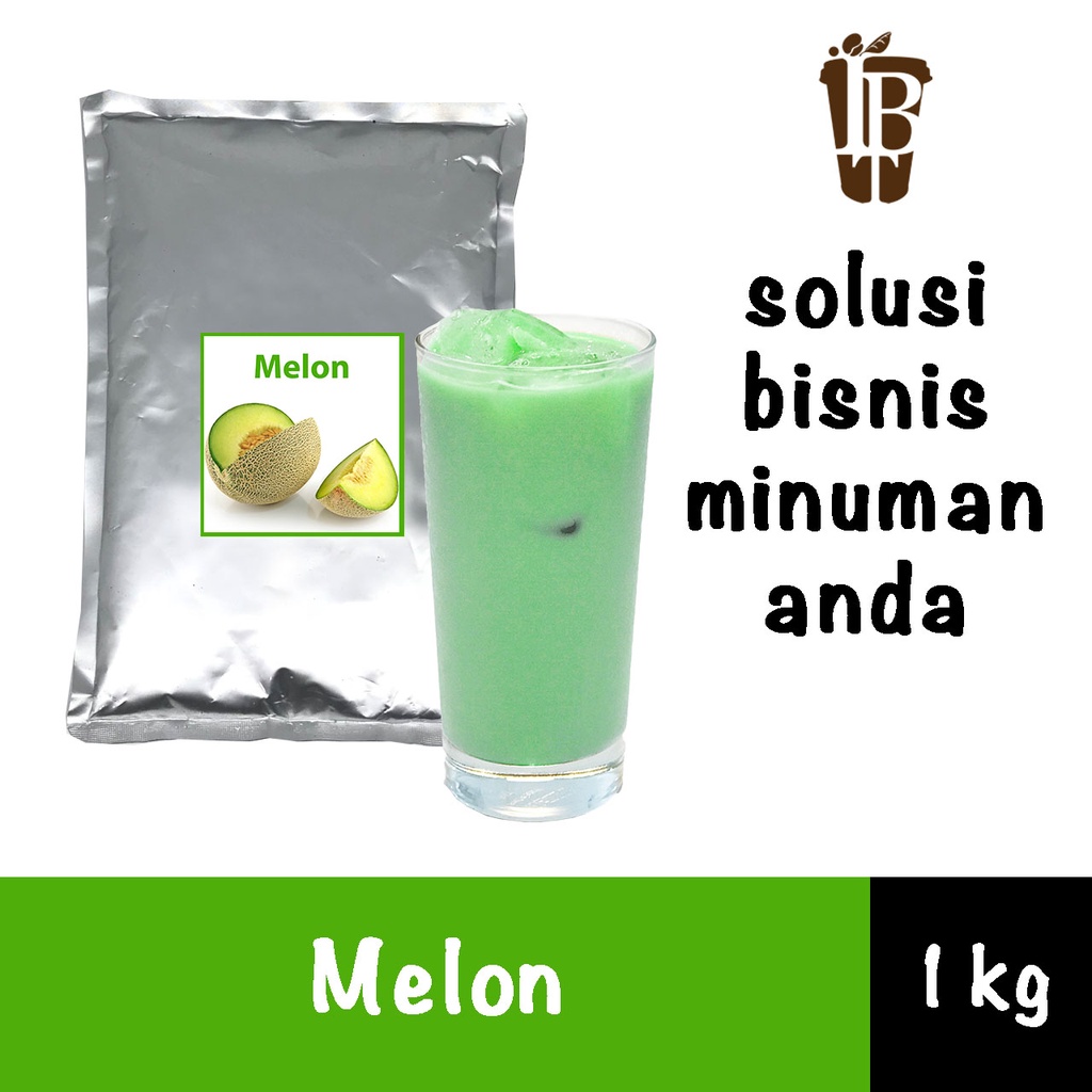 

Bahan Minuman Bubuk Melon. Honeydew Bubble Tea Drink Powder
