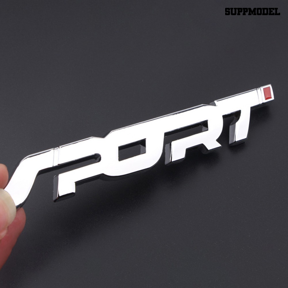 Supmodel Stiker Emblem Logo Sport 3d Bahan Metal Untuk Fender Bagasi Mobil