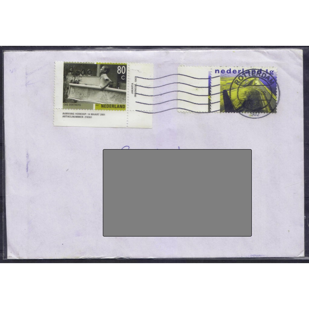 

Perangko Filateli L65 - Netherlands Cover 07.10.2012 To Indonesia