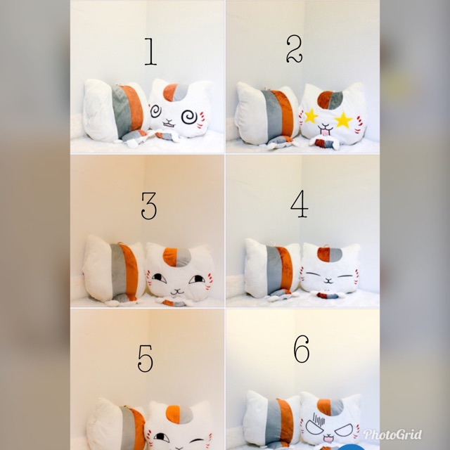 Bantal Nyanko Sensei White Handwarmer / Boneka Nyako Sensei / Penghangat tangan Kucing Cute