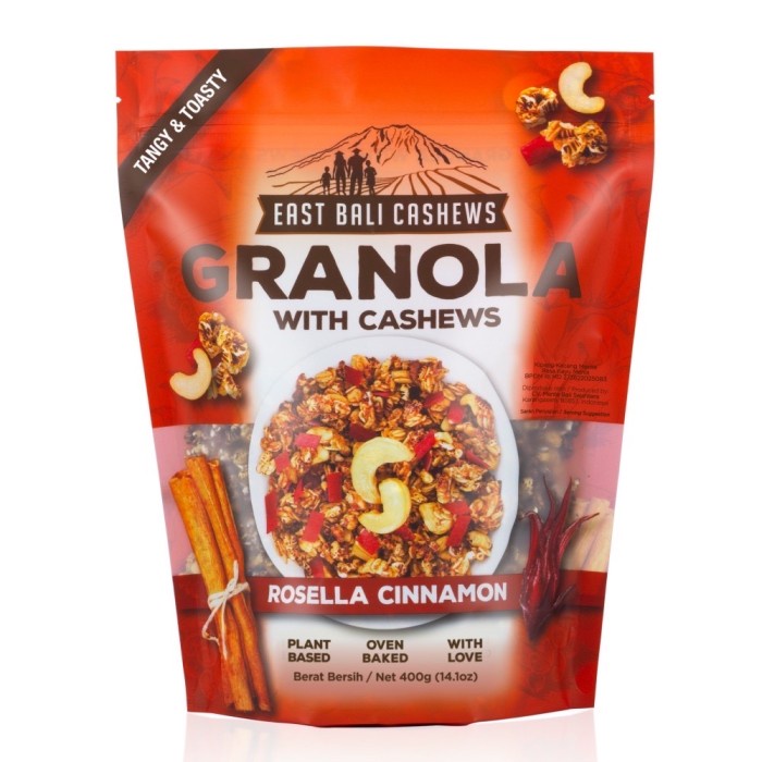 

Jual East Bali Cashews Granola Rosella Cinnamon 400Gr