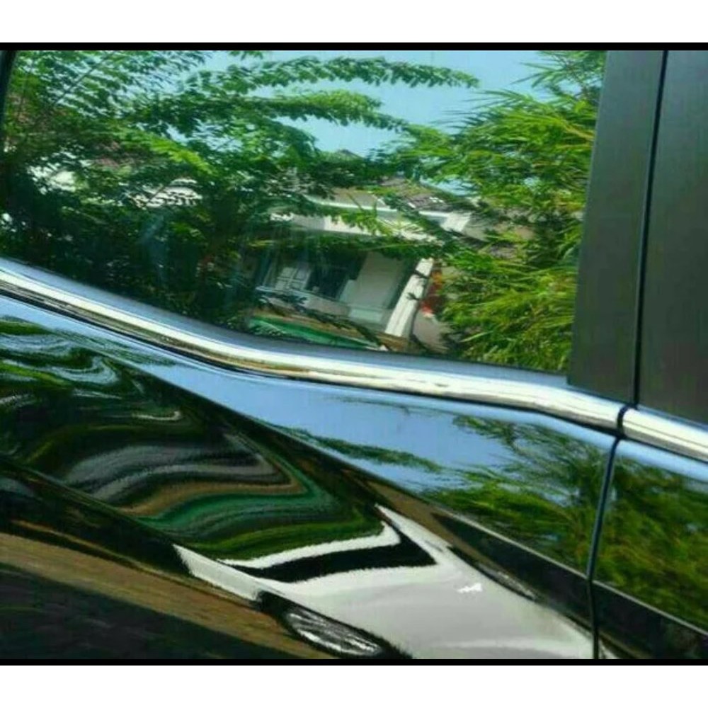 list lis kaca samping PELIPIT PINTU HONDA BRV BR-V window liner honda brv CHROME PLASTIK