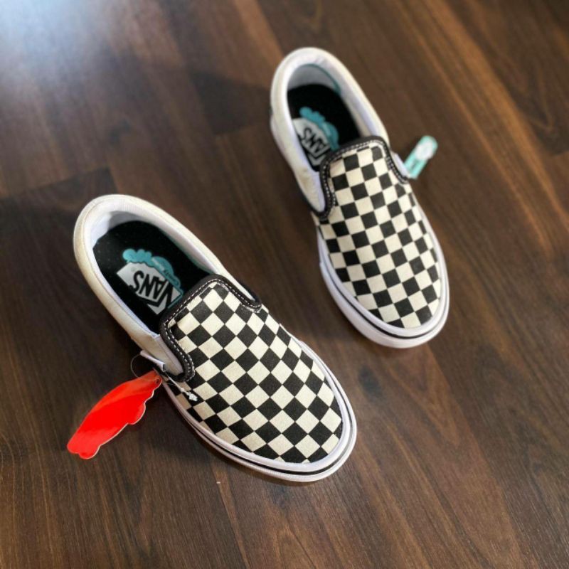 SEPATU VANS ORIGINAL / VANS SLIP ON CHECKERBOARD COMFYCUSH