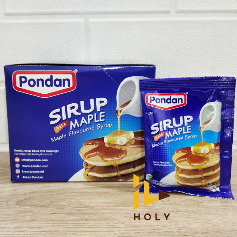 

Pondan Sirup Maple 40ml / Maple Syrup Topping Pancake Waffle Ice Cream