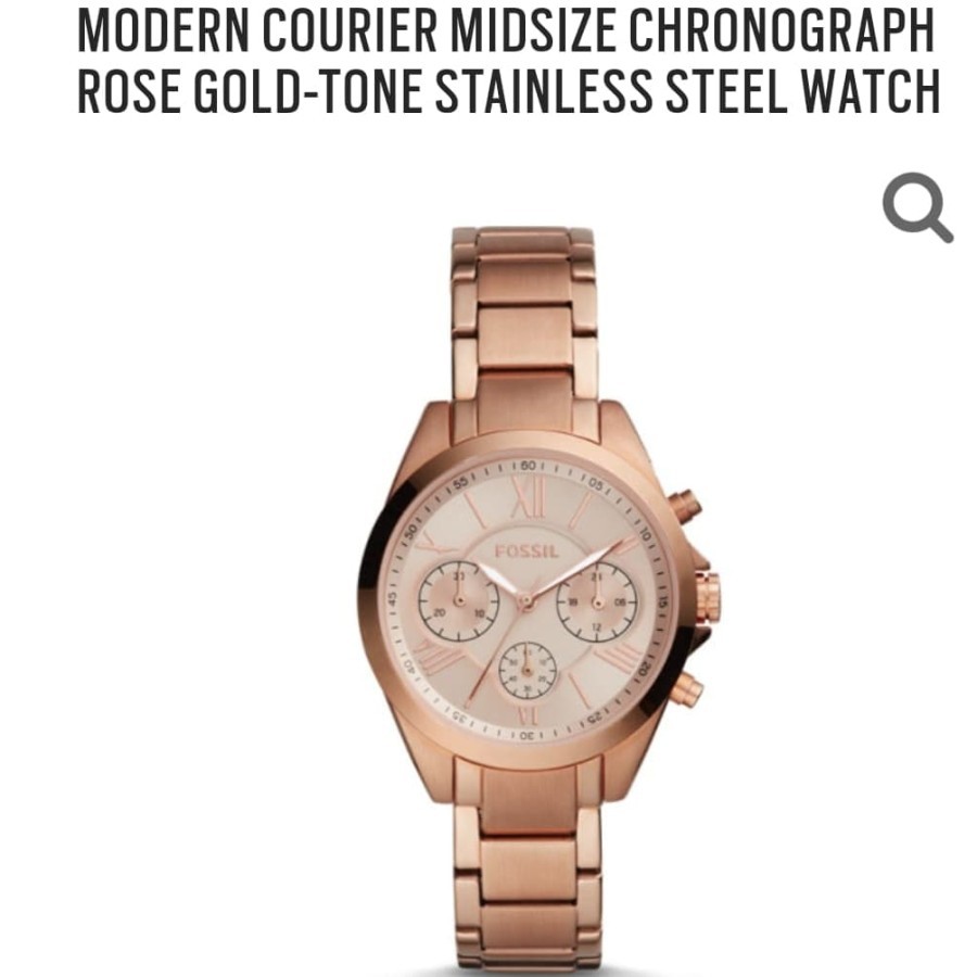 Mega Sale Jam Tangan Wanita Merk Fossil Original 100% Type : BQ3036 Baterai Garansi 1th