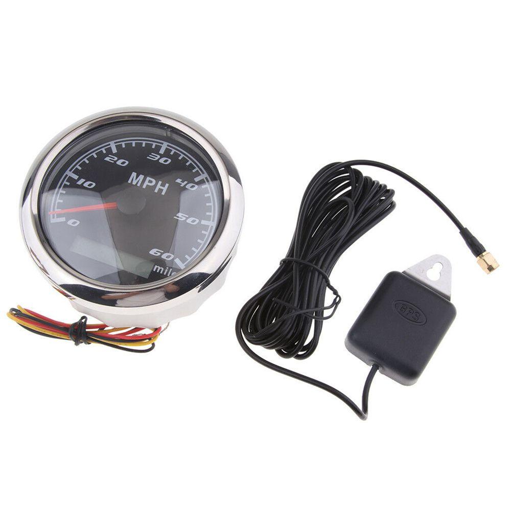 Populer Speedometer Gauge Retrofit 85mm Anti Air 60 MHP Mobil RV Boat