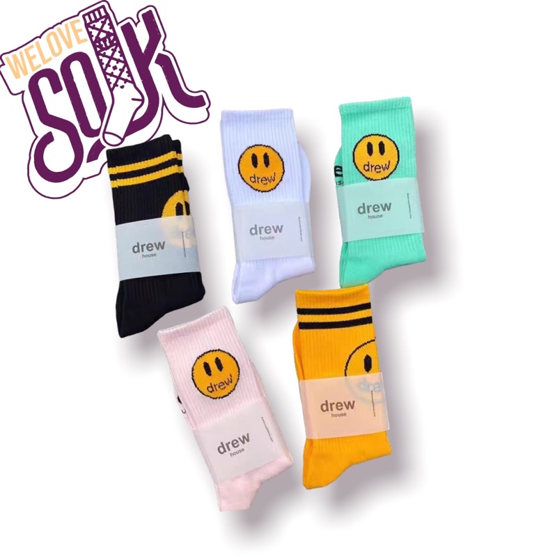 Kaos Kaki Drew House Mascot Socks Cotton Original
