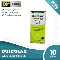 Dulcolax Bisacodyl 5mg 10 Tablet/Obat Pencahar/Obat Susah BAB/Obat Langsing/Peangsing Perut