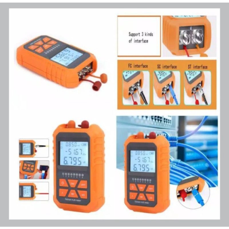 OPM 3 In 1 Optical Power Meter with Lan Tester and vfl function