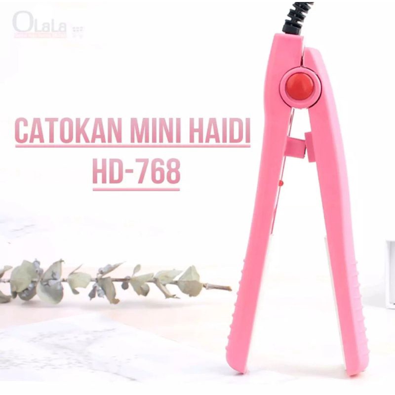 Catok Rambut Mini Haidi 768 Pelurus Rambut Catokan Travel