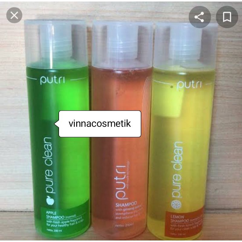 Putri Shampo Apel / Lemon / Lavender / Gingseng 200ml &amp; 450ml