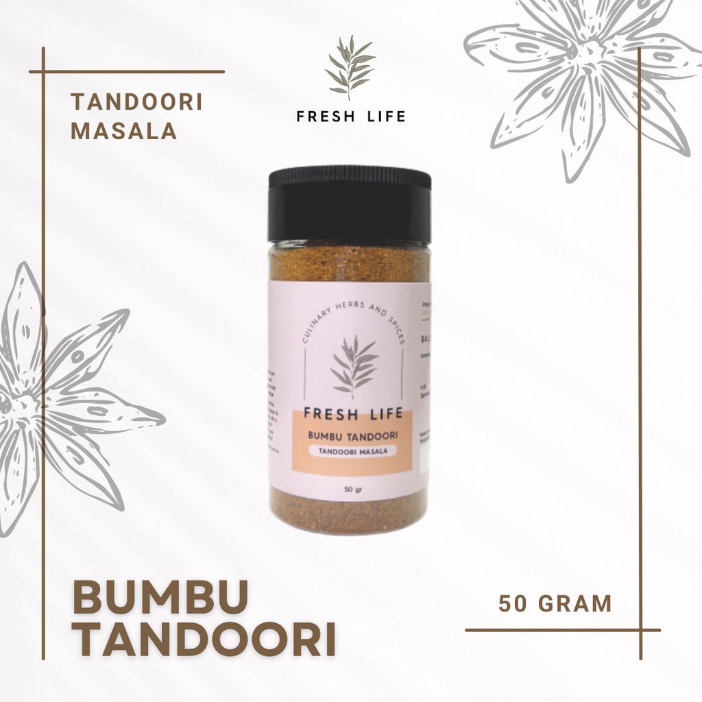 

Bumbu Tandoori (Tandoori Masala) Fresh Life 50 gr