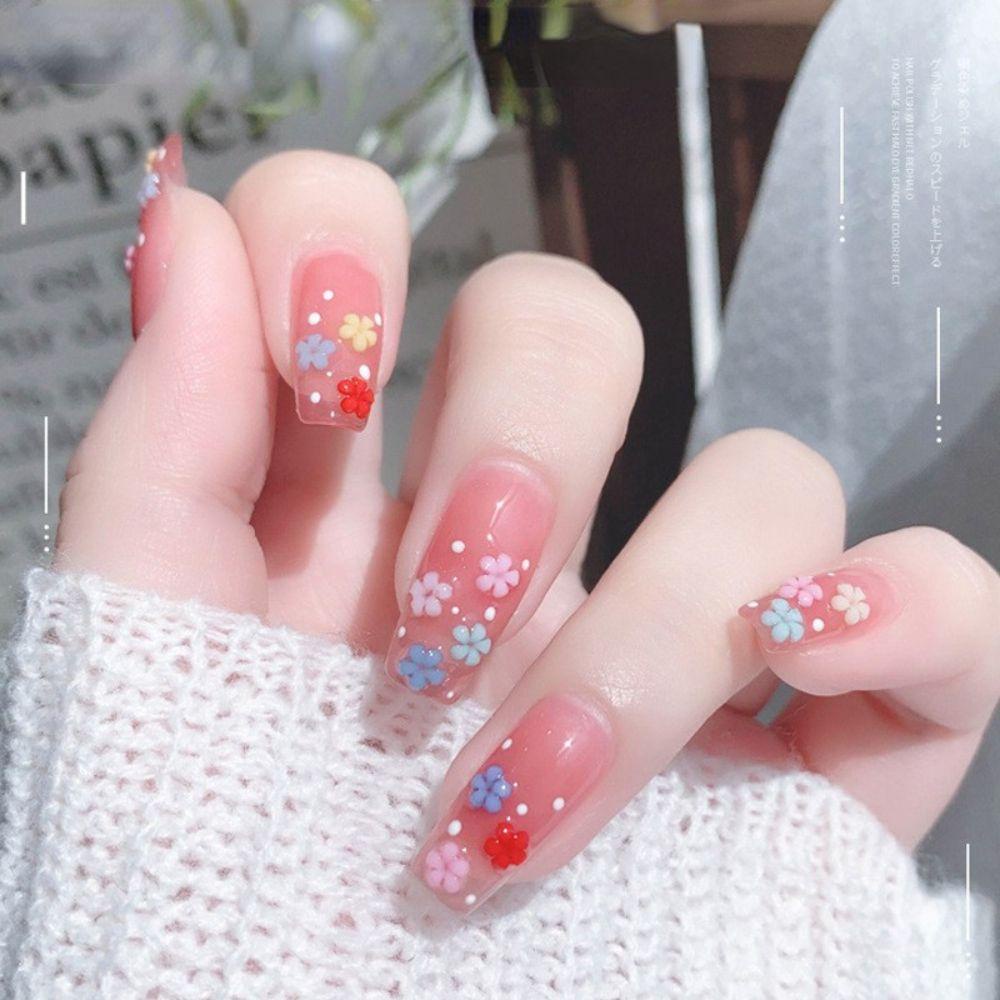 Mxbeauty Manik-Manik Bunga 3D Aksen Berlian Imitasi Untuk Aksesoris Nail Art Charms