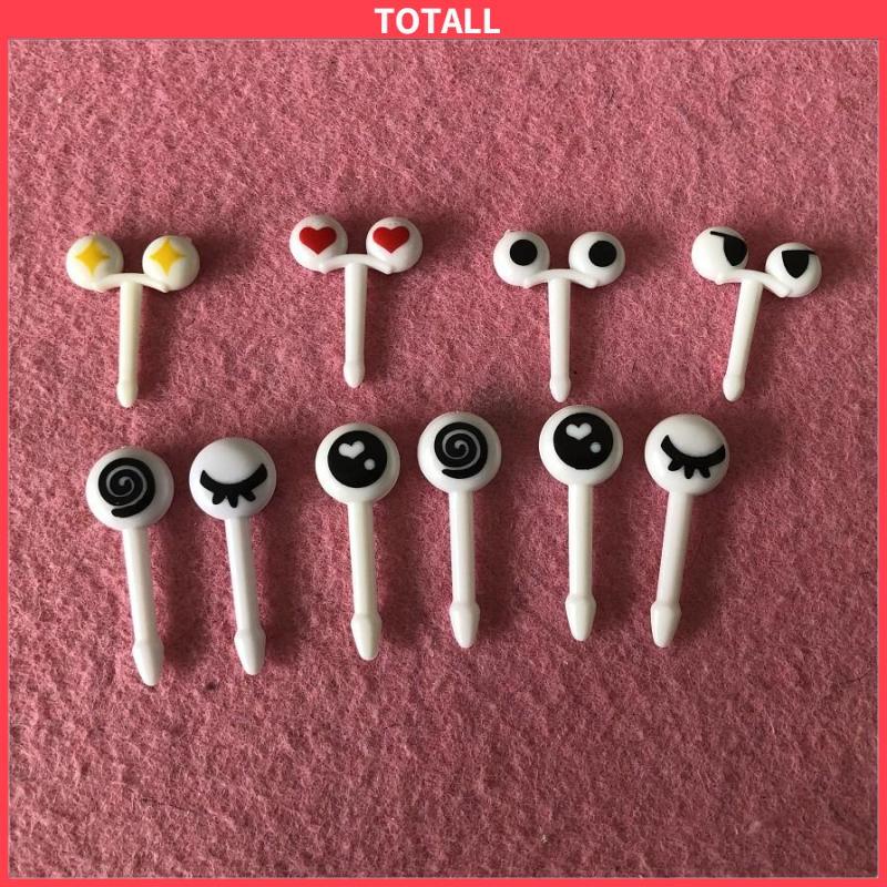 COD 10pcs Animal Fruit Fork Mini Cartoon Children Snack Cake Dessert Food Fruit Pick Toothpick Lunches Decor-Totall