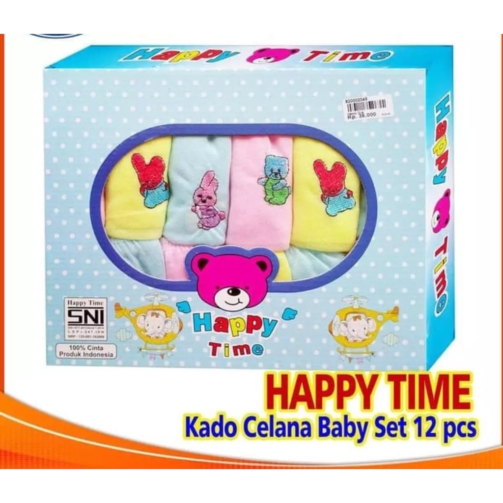 PROMO HAPPY TIME, CELANA KOTAK /CELANA POP BAYI/NEW BORNCELANA BAYI LUS