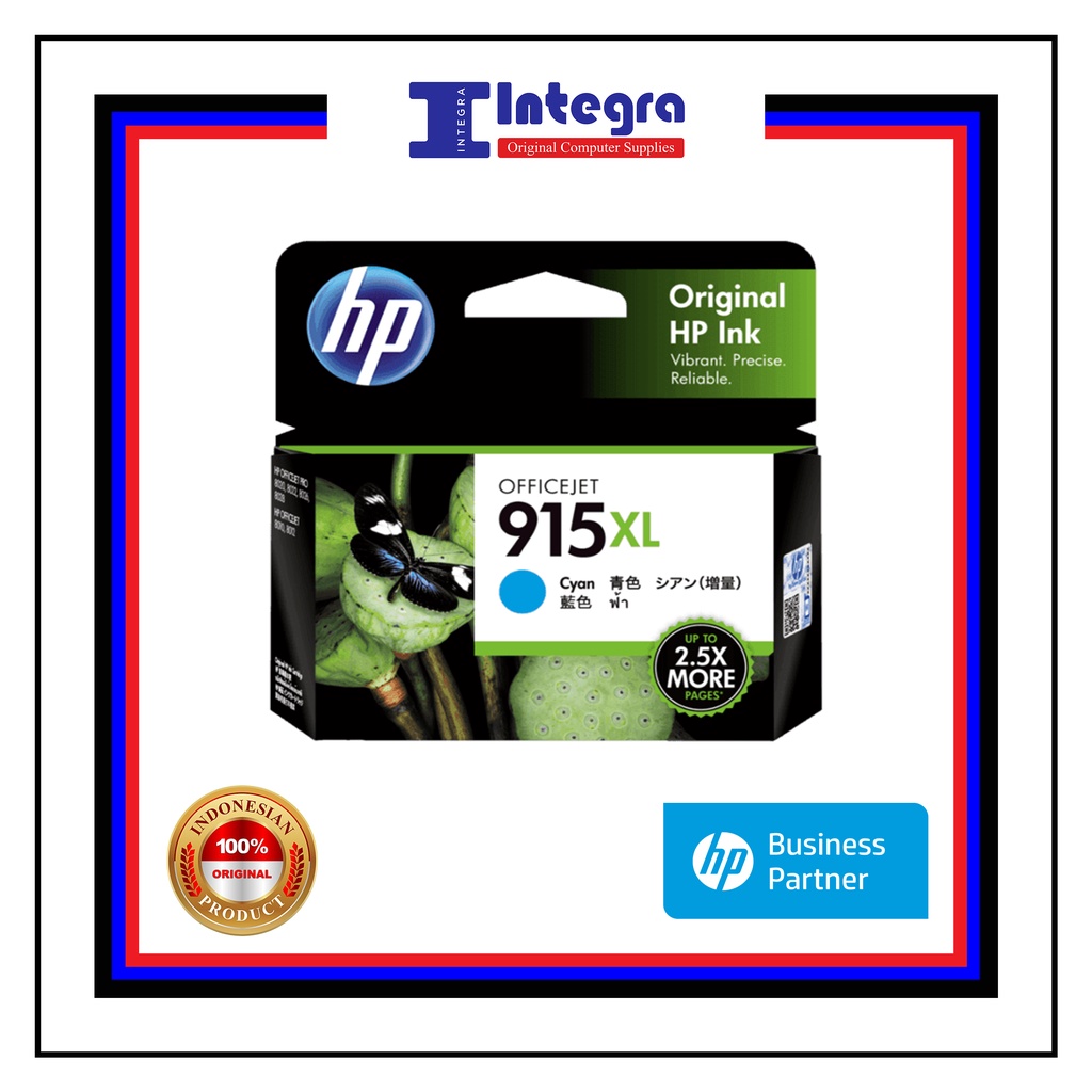 Tinta HP 1 Set 915 XL ( Bk , C , M ,Y ) Original Cartridge