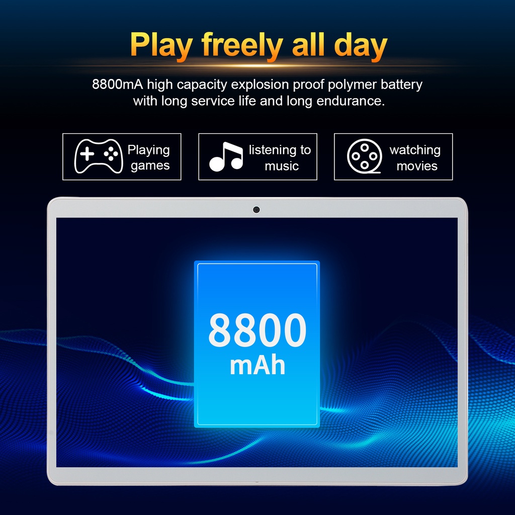 2021 Baru Tablet PC HD10 10.1 inch Drawing Tablet With PenOriginal 4G 5G Android 12GB 256GB Tablet Android Dual Sim Card Supported COD 12GB+512GB