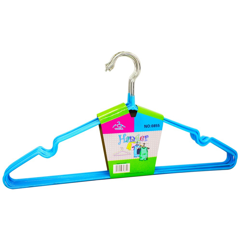 Hanger anti Selip Stainless Steel 10 pcs Warna Random / Gantungan Baju
